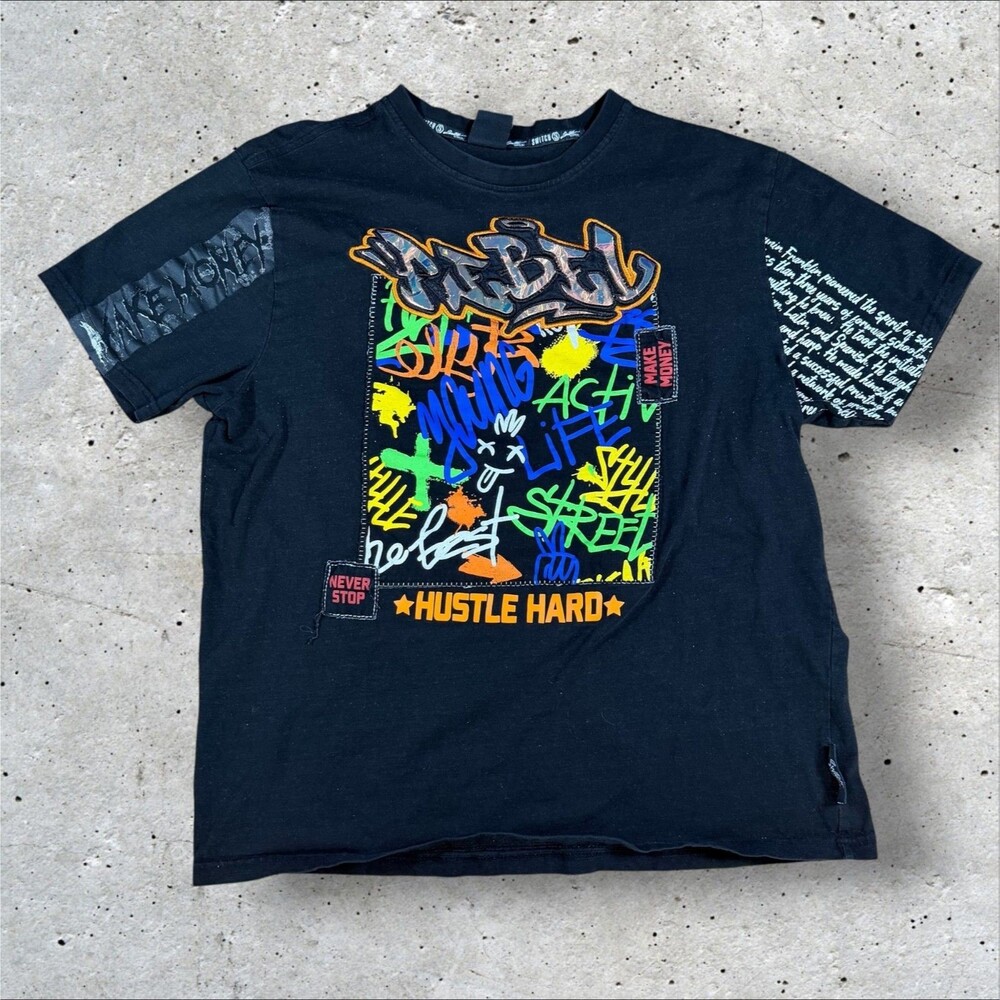 Switch Remarkable Graphic T Shirt Mens XXL Rebel Hustle Hard Streetwear Tee